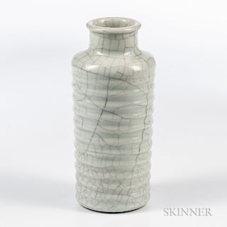 Guan-type Crackle-glazed Celadon Vase