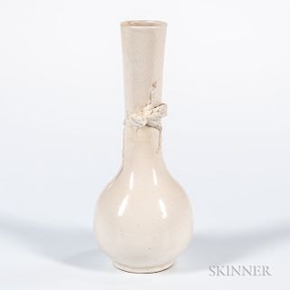 Cream-glazed Bottle Vase