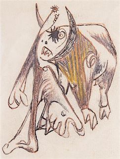* Jackson Pollock, (American, 1912-1956), Number 62, c. 1939-40