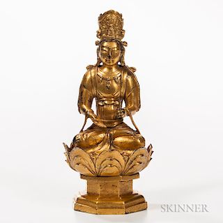 Gilt-bronze Statue of Bodhisattva