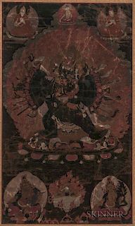 Thangka Depicting Vajrabhairava