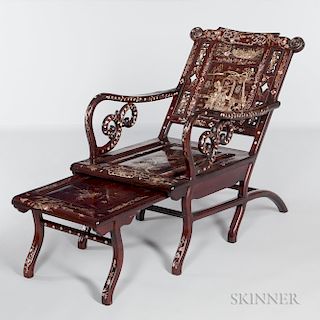 Mother-of-pearl Inlaid Moon-viewing Chair
