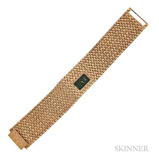 Fine 18kt Gold and Hardstone Bracelet Watch, Piaget