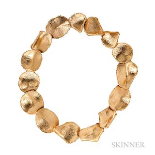 18kt Gold "Rose Petal" Necklace, Designed by Angela Cummings for Tiffany & Co.