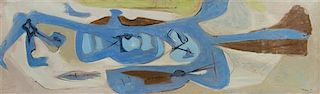 Ezio Martinelli, (American, 1913-1981), Untitled (Abstraction), 1948