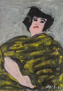 Stephen Pace, (American, 1918-2010), Lady in Shawl, 1962