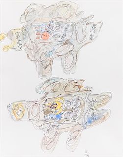 * Jean DuBuffet, (French, 1901-1985), DG4 Automobiles, 1961