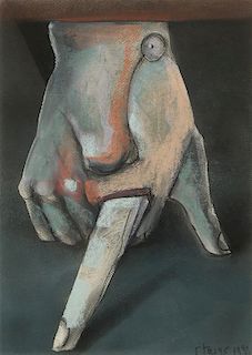 Stasys Eidrigevicius, (Lithuanian, b. 1979), The Hand, 1993