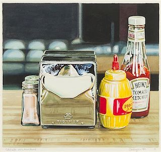 Ralph Goings, (American, b. 1928), Still Life with Mustard, 1980