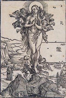 Albrecht Durer, (German, 1471-1528), The Ecstasy of St. Mary Magdalen