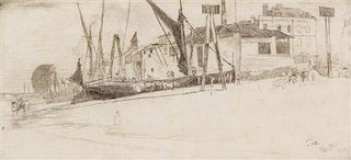 James Abbott McNeill Whistler, (American, 1834-1903), Chelsea Wharf, 1863