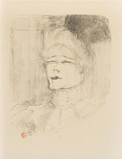 Henri de Toulouse-Lautrec, (French, 1864-1901), Portrait de Jeanne Granier