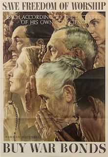 Norman Rockwell, (American, 1894-1978), The Four Freedoms (four works)