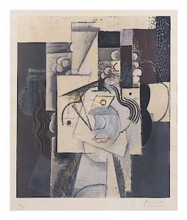 After Pablo Picasso, (Spanish, 1881-1973), Le chapeau au raisins, circa 1965