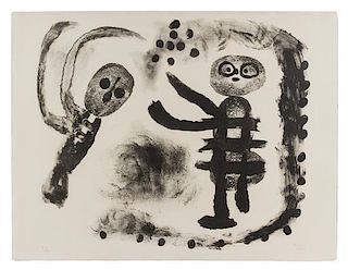 Joan Miro, (Spanish, 1893-1983), Petite fille au bois, 1958