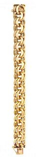 A Vintage 14 Karat Yellow Gold Link Bracelet, Tiffany & Co., 87.10 dwts.