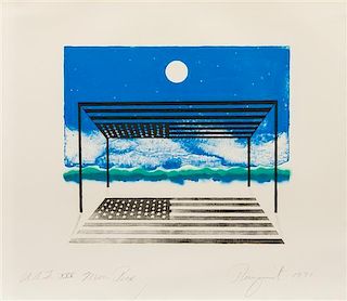 * James Rosenquist, (American, b. 1933), Moon Box, 1971