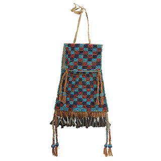 Apache Beaded Hide Bag, From the James B. Scoville Collection