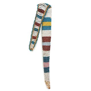 Sioux Beaded Hide Awl Case, From the James B. Scoville Collection