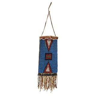 Sioux Beaded Hide Mirror Bag, From the James B. Scoville Collection