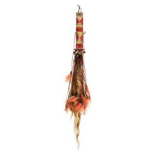 Sioux Quilled Hair Drop, From the James B. Scoville Collection