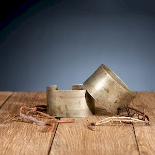 Southern Plains German Silver Armbands, From the James B. Scoville Collection