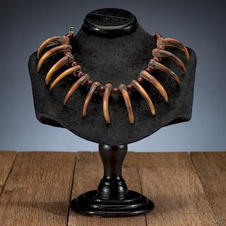 Plains Grizzly Claw Necklace, From the James B. Scoville Collection