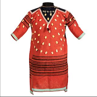 Crow Girl's Dress with Imitation Elk Teeth, From the James B. Scoville Collection