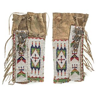 Sioux Beaded Hide Leggings, From the James B. Scoville Collection