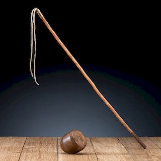 Anishinaabe Whip and Top Game, From the James B. Scoville Collection