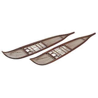 Athabaskan Wood Snowshoes, From the James B. Scoville Collection