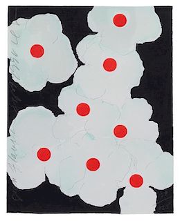 Donald Sultan, (American, b. 1951), Green Flowers, 1994