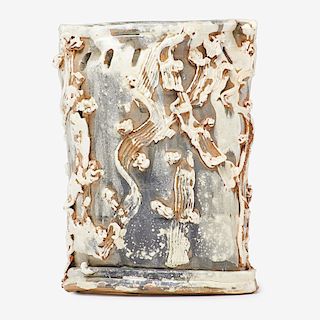 BETTY WOODMAN Vase with cut-outs