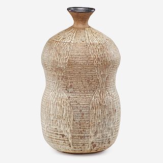 DANIEL RHODES Gourd-shaped vase