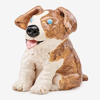DAVID GILHOOLY Dog sculpture