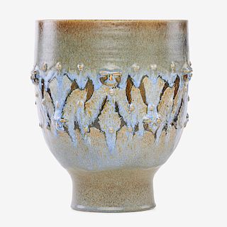 EDWIN & MARY SCHEIER Large footed vessel-form