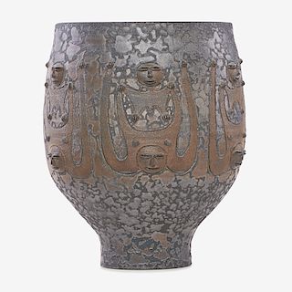 EDWIN & MARY SCHEIER Large footed vessel-form