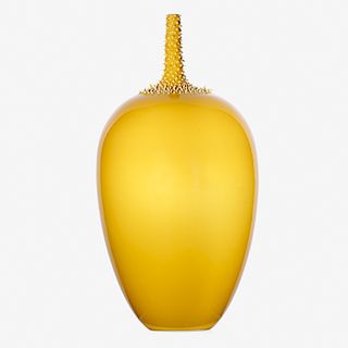 CLIFF LEE Imperial Yellow Prickly Melon Vase