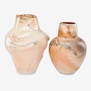FRANK BOYDEN Two vases