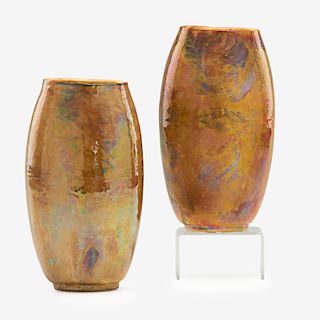 T.A. BROUWER; MIDDLE LANE Pair of vases
