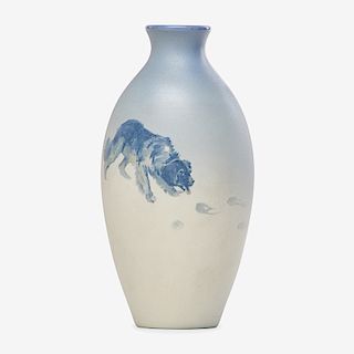 ROOKWOOD Rare Aerial Blue vase