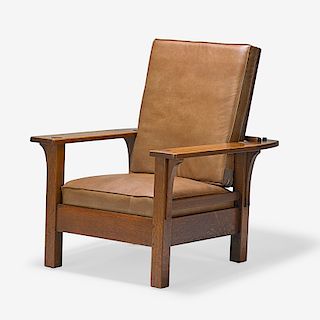 L. & J.G. STICKLEY Flat-arm Morris chair (no. 470)