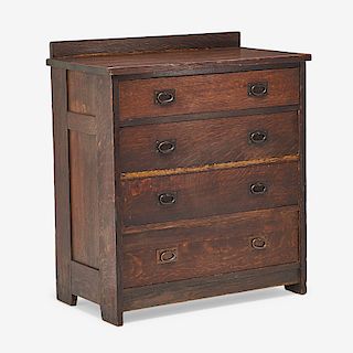 GUSTAV STICKLEY Early four-drawer dresser