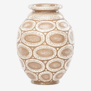 RENE BUTHAUD Peau-de-serpent (snakeskin) vase
