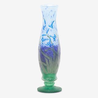 DAUM Fine enameled vase