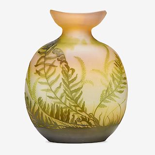 GALLE Vase with ferns