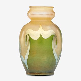 TIFFANY STUDIOS Favrile glass cabinet vase