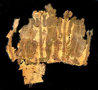 Egyptian Coptic Textile Fragment w/ Three Figures
