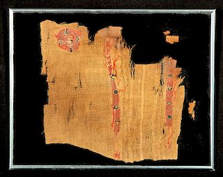 Egyptian Coptic Polychrome Textile Fragment