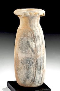 Greek Archaic Alabastron - Beautiful Banded Alabaster